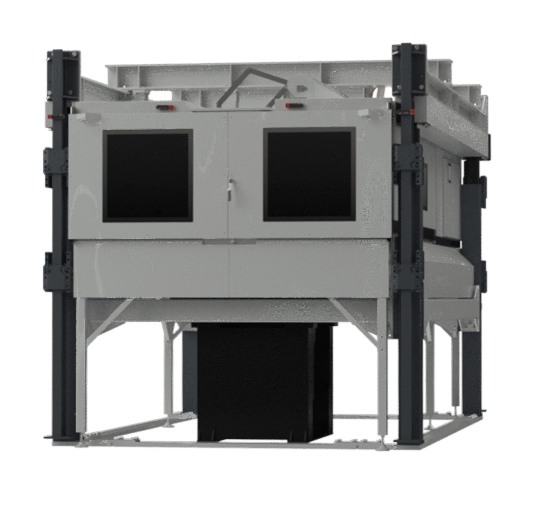 Automatized chamber for testing vibrating bench